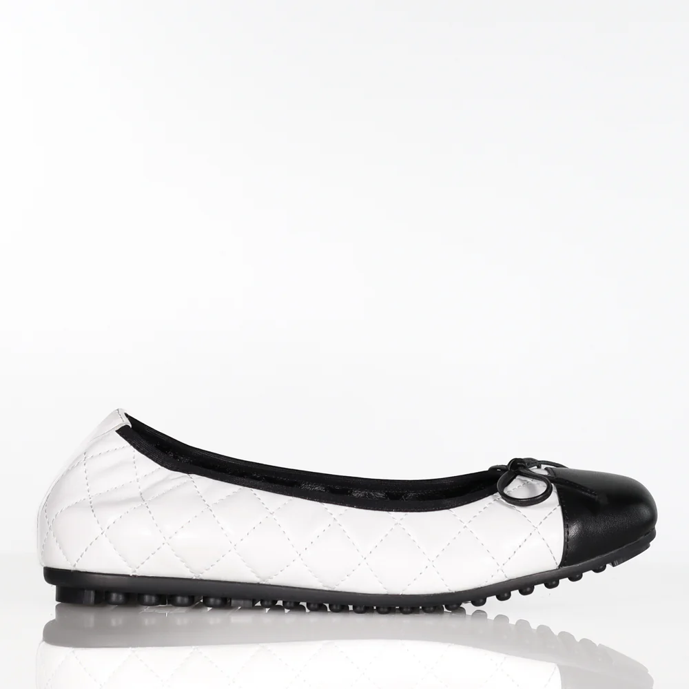 37 SAMPLE - CLAIRE/WHITE QUILTED