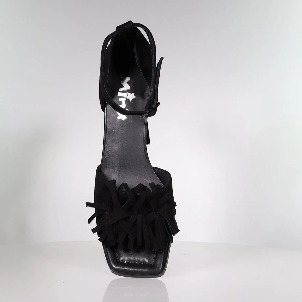 37 SAMPLE -DOLLY/BLACK SUEDE - Image 2