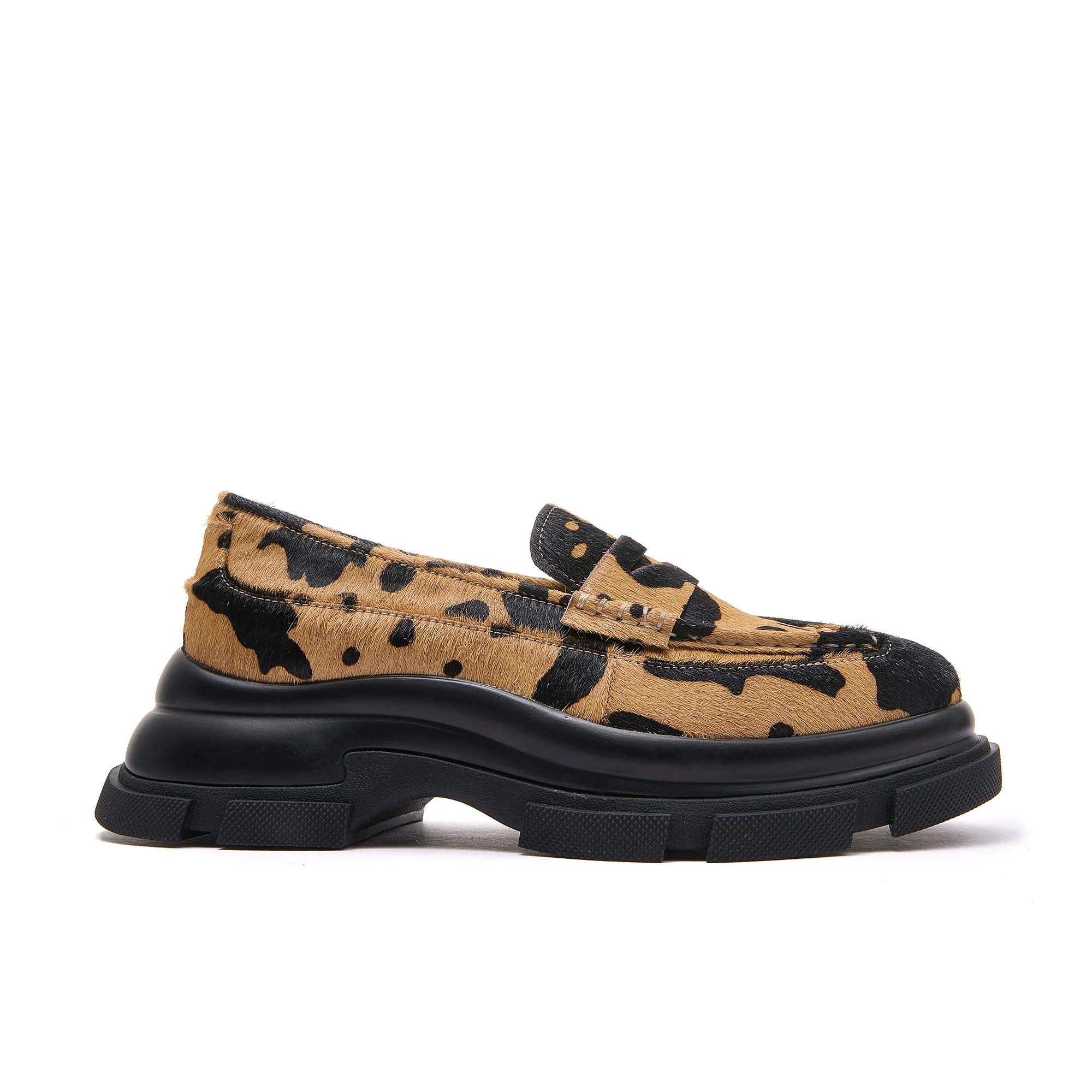 37 SAMPLE - SHADOW LOAFER/TAN COW