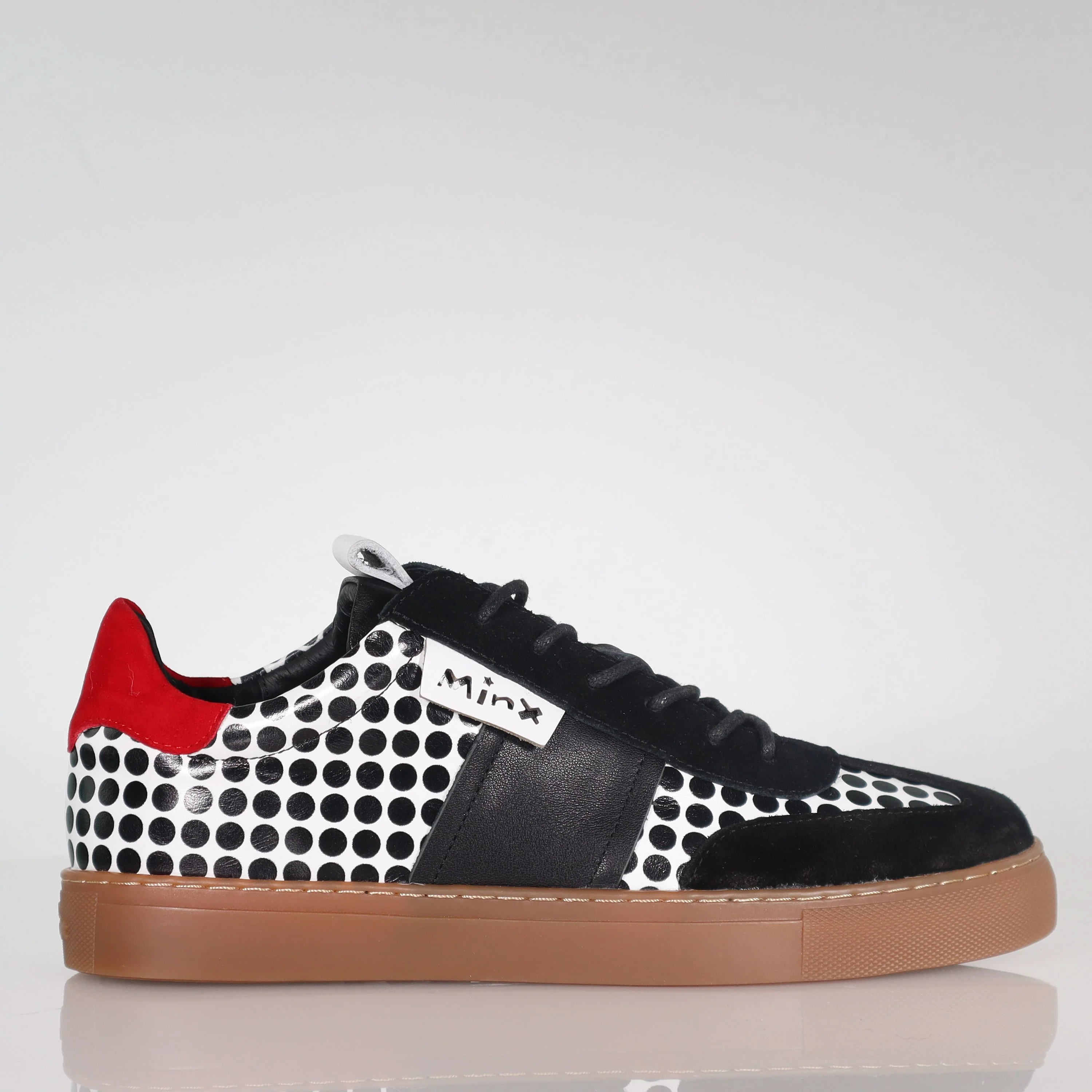 37 SAMPLE - TONI/WHITE BLACK SPOT RED