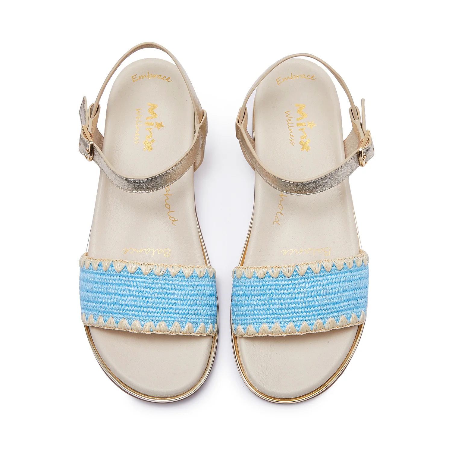 37 SAMPLE - WAVE/BLUE RAFFIA - Image 2