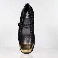 37 SAMPLE - SHANNON/BLACK GOLD TOE - Image 2