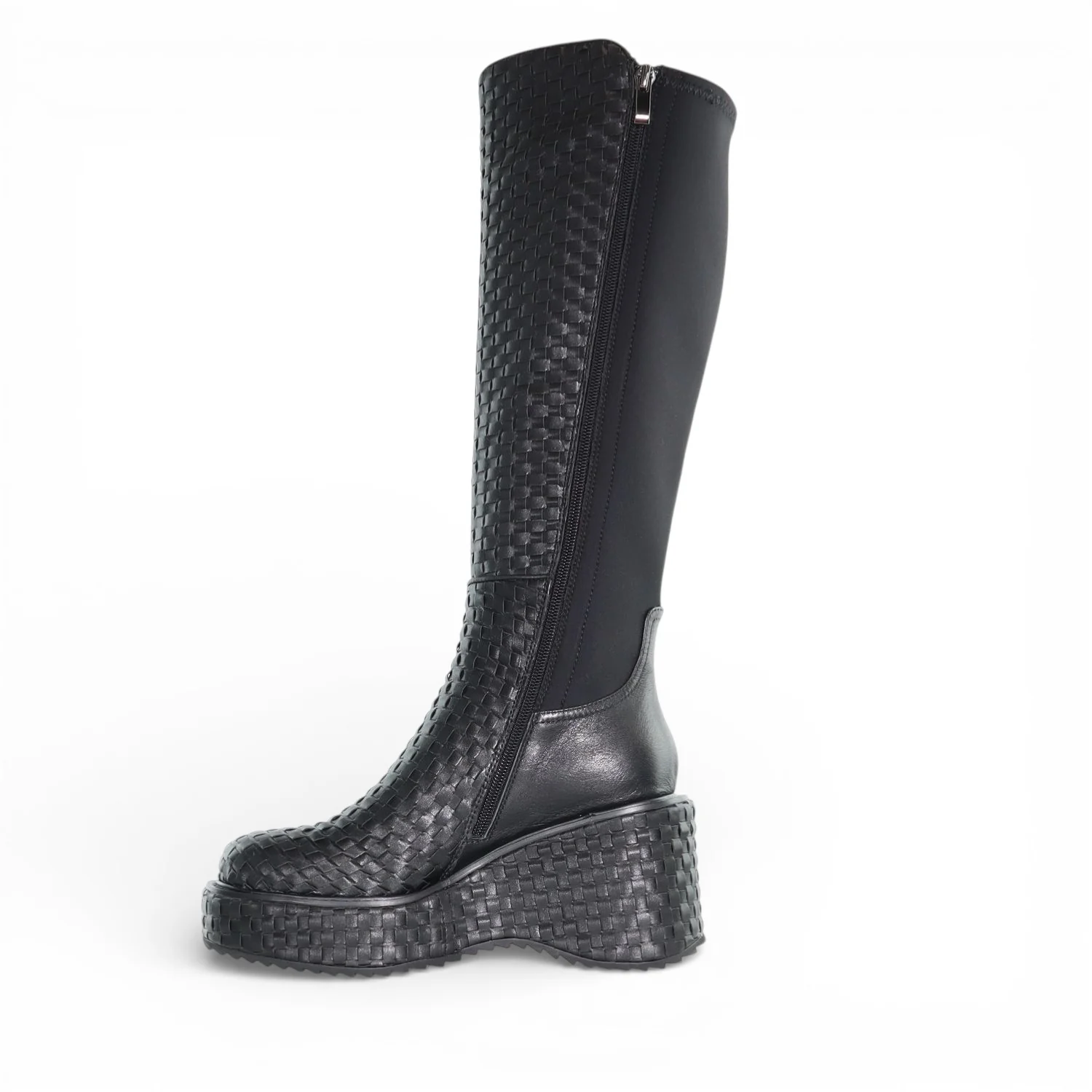 Akira Weave - Leather High Leg Boot - Image 3