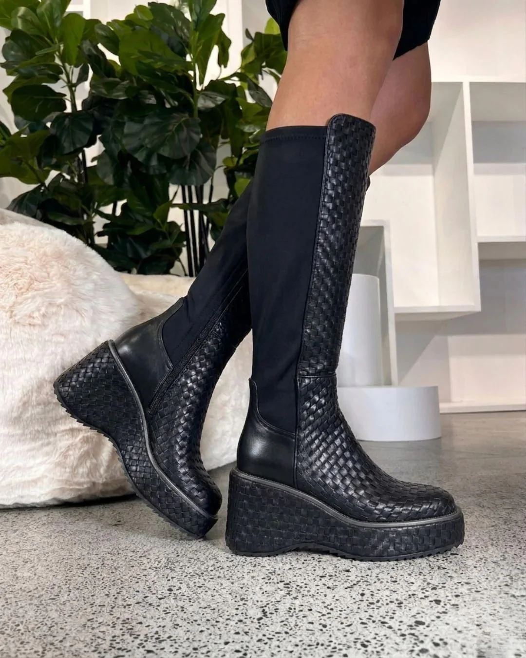 Akira Weave - Leather High Leg Boot - Image 4
