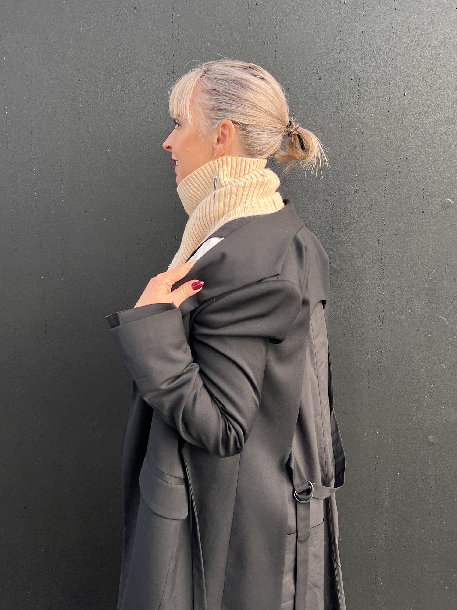 Button up Polar Neck Scarf - Image 3