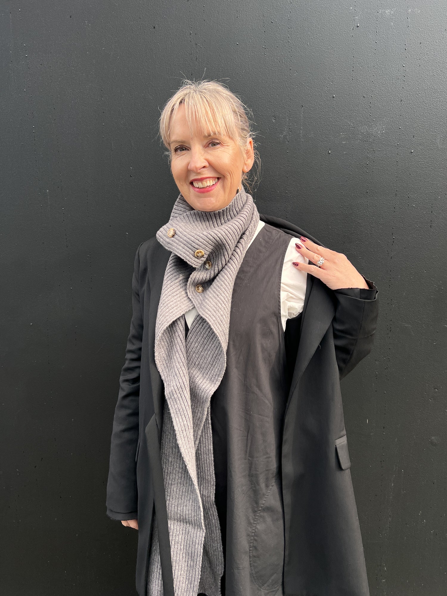 Button up Polar Neck Scarf - Image 7