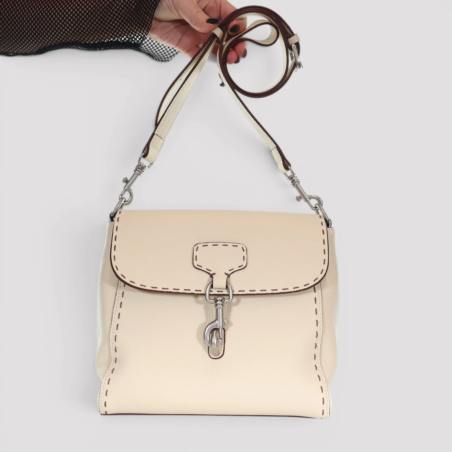 HOOKED ON YOU - Leather Crossbody Handbag - Image 13