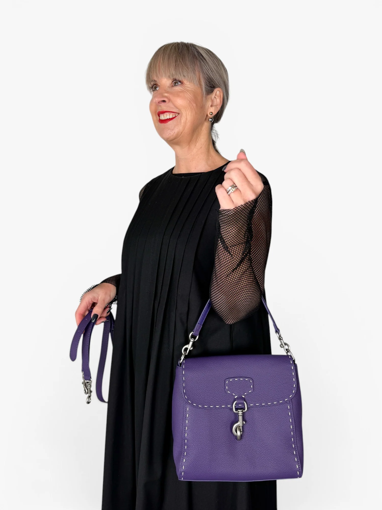 HOOKED ON YOU - Leather Crossbody Handbag - Image 19