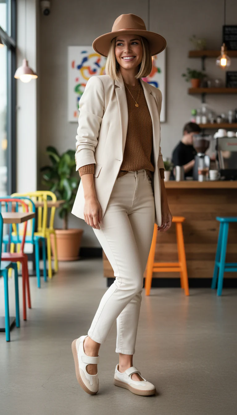 Jazzy Girl - Leather Mary Jane Sneaker - Image 10