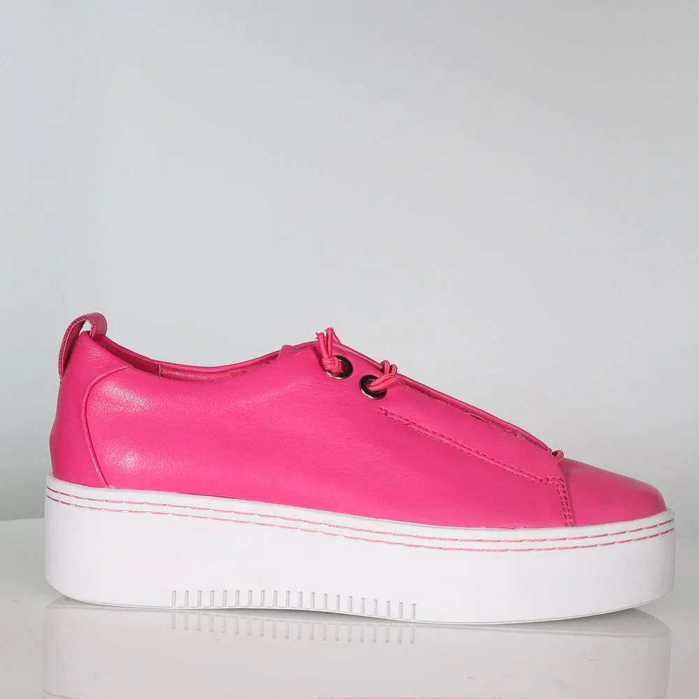 Kerri - Leather platform slip on sneaker - Image 10