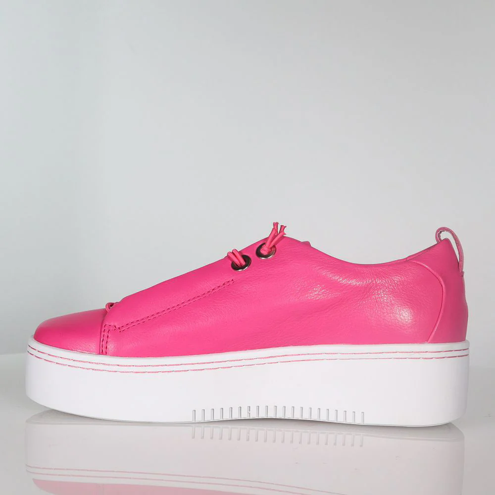 Kerri - Leather platform slip on sneaker - Image 12