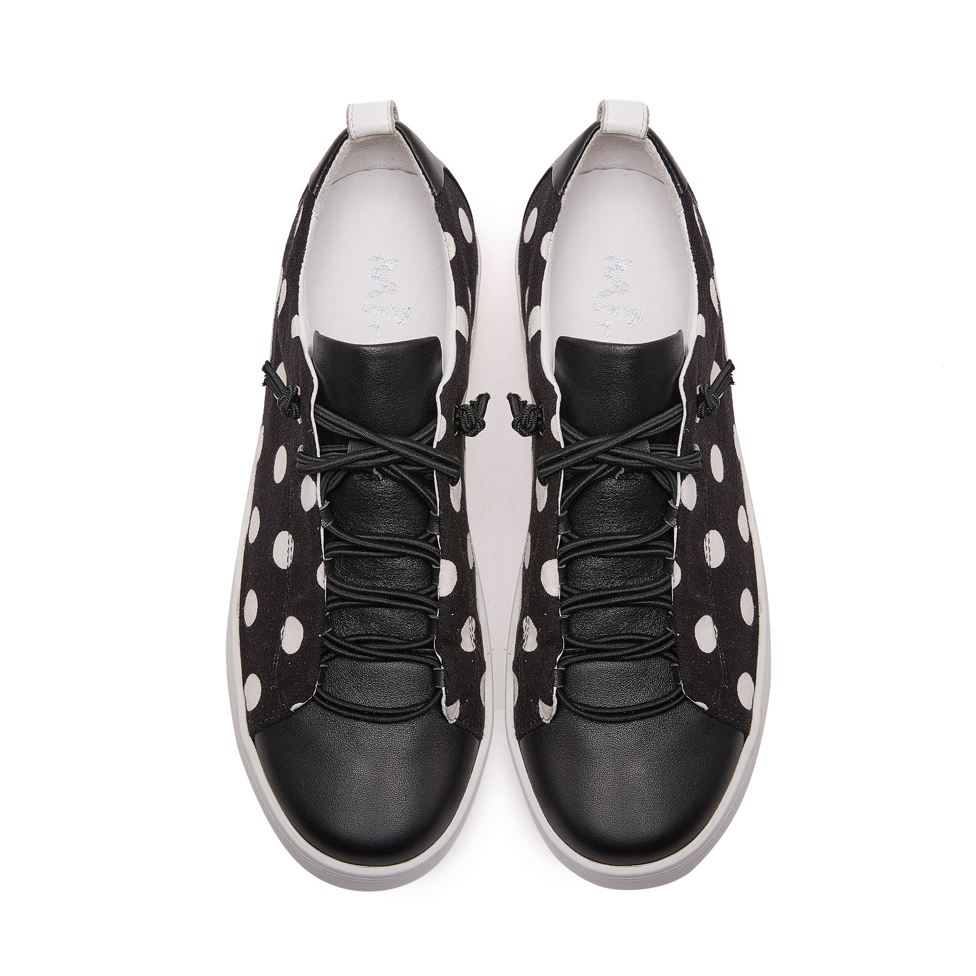 Kerri - Leather and Fabric Platform Sneaker - Image 3