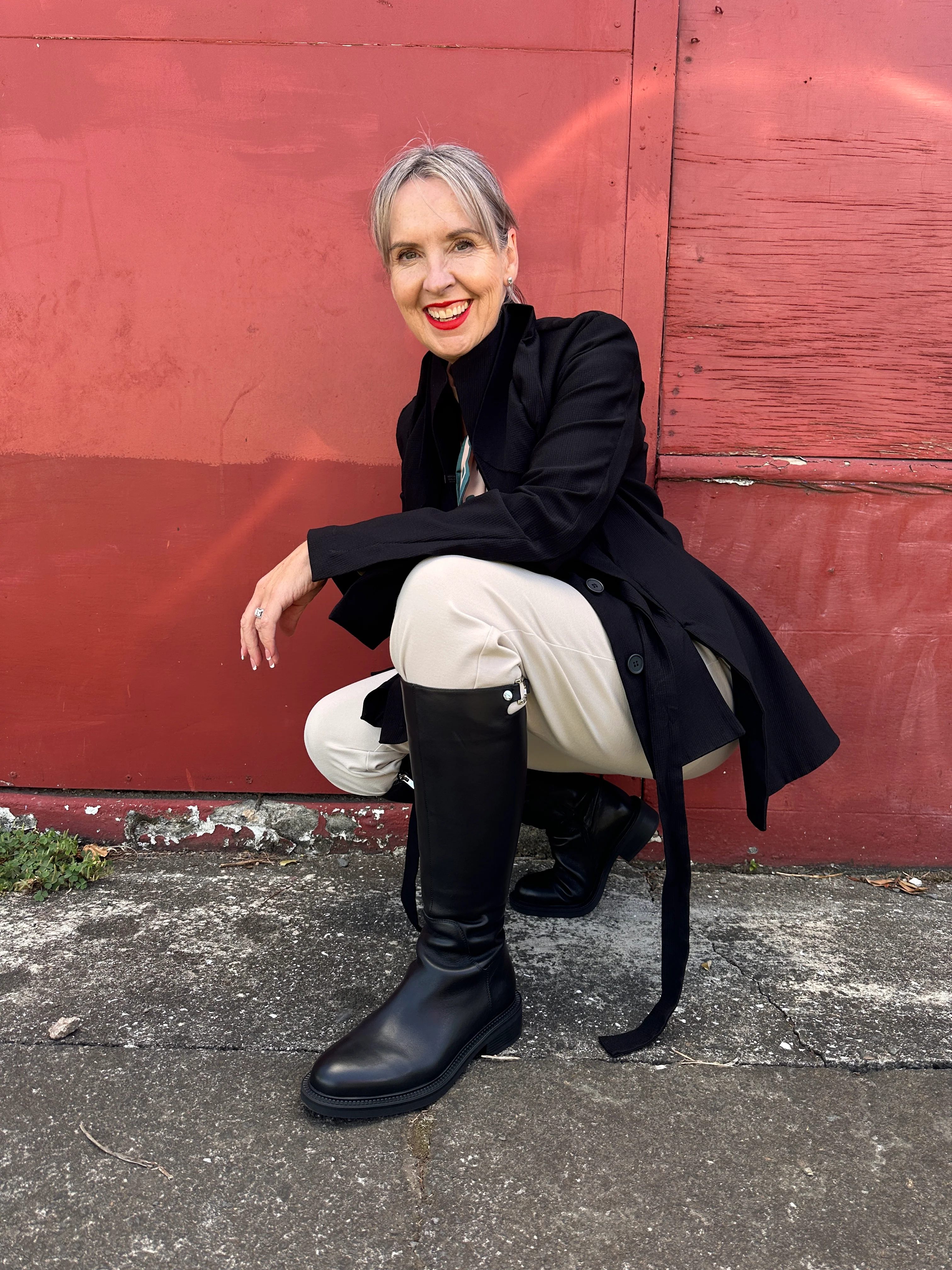 Le Noir - Leather Knee High Boot - Image 4