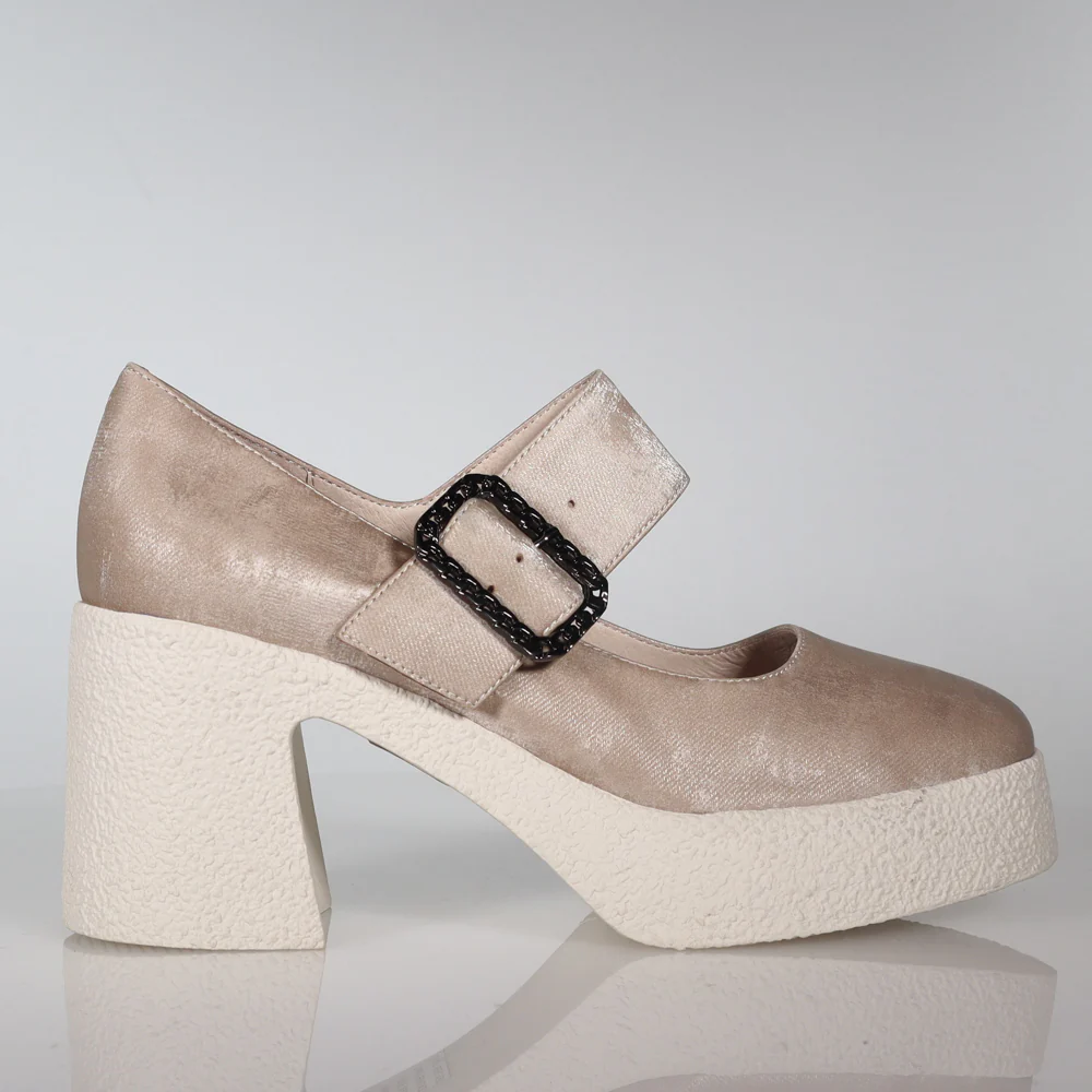 Minnie - Leather Mary Jane Platform Heel - Image 7