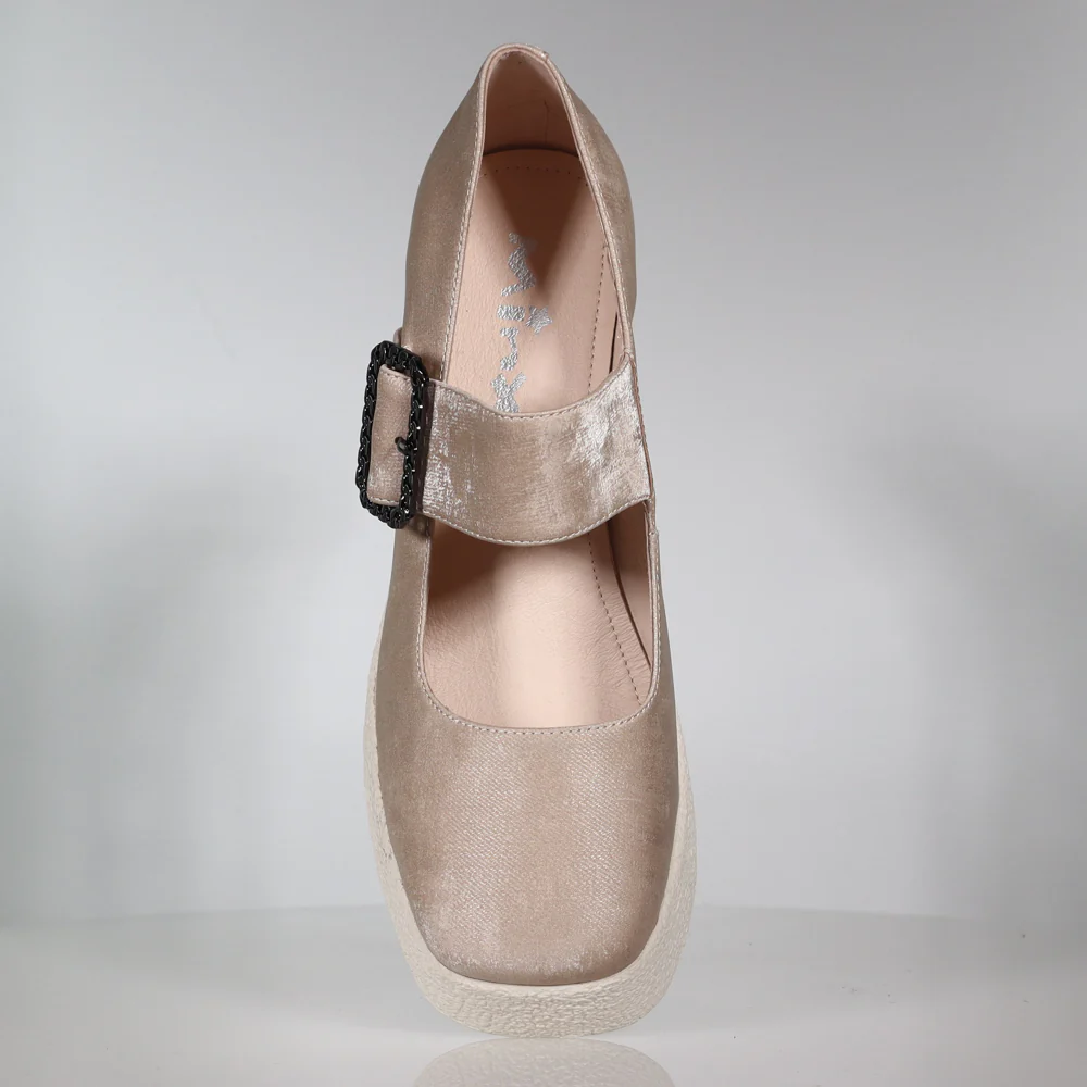 Minnie - Leather Mary Jane Platform Heel - Image 8