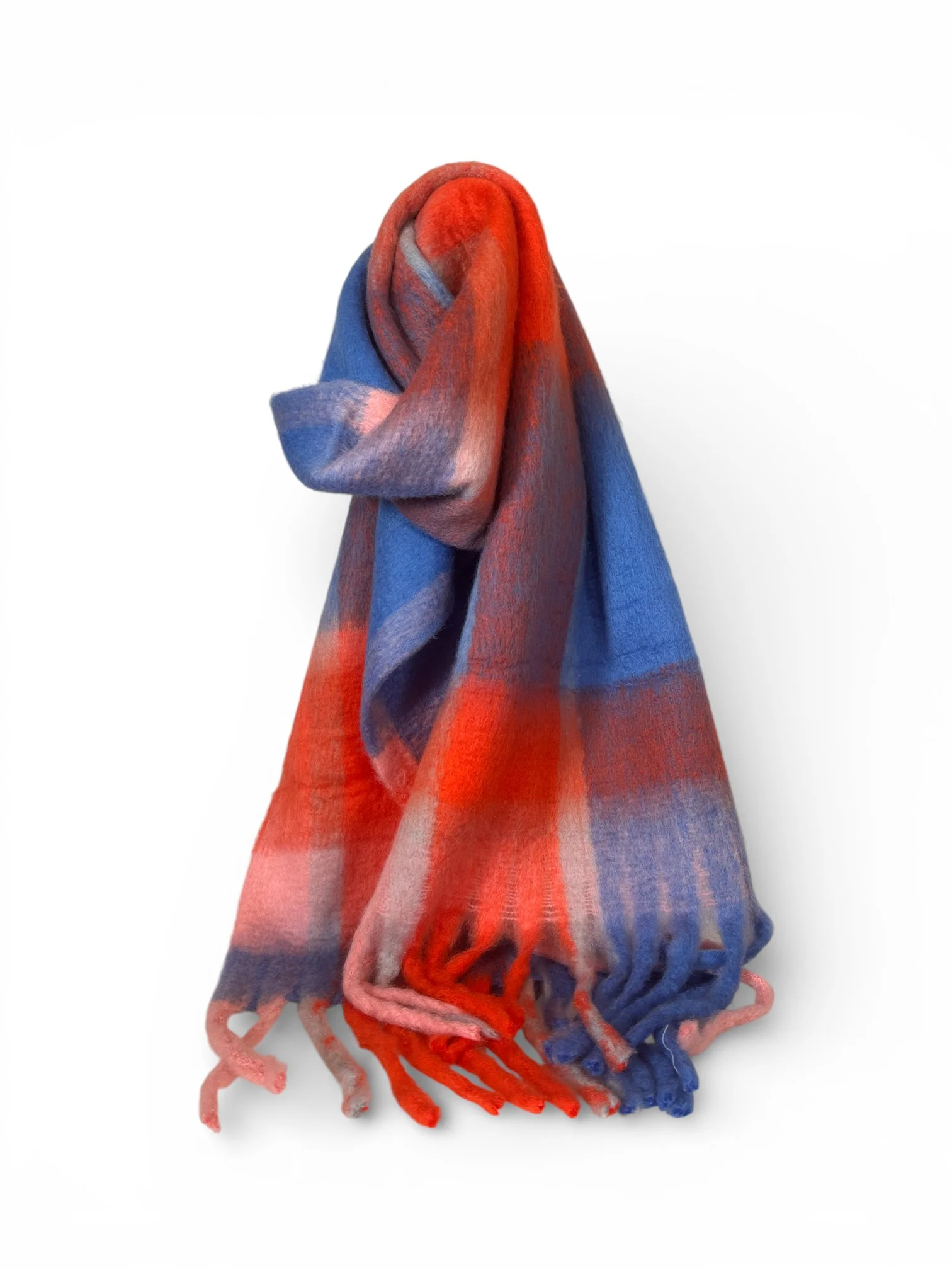 MULTI CHECK NECK SCARF - Image 4