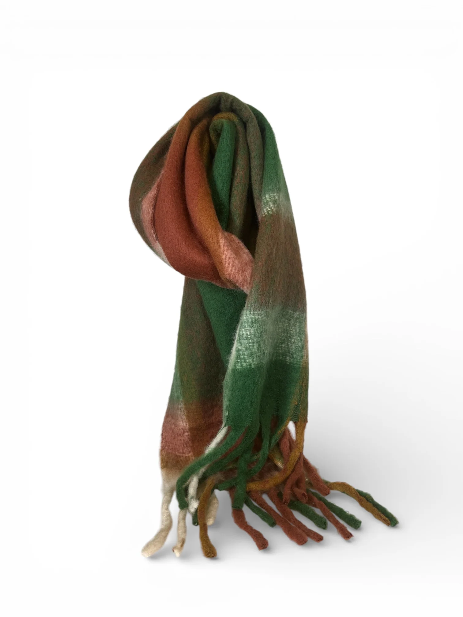 MULTI CHECK NECK SCARF - Image 5