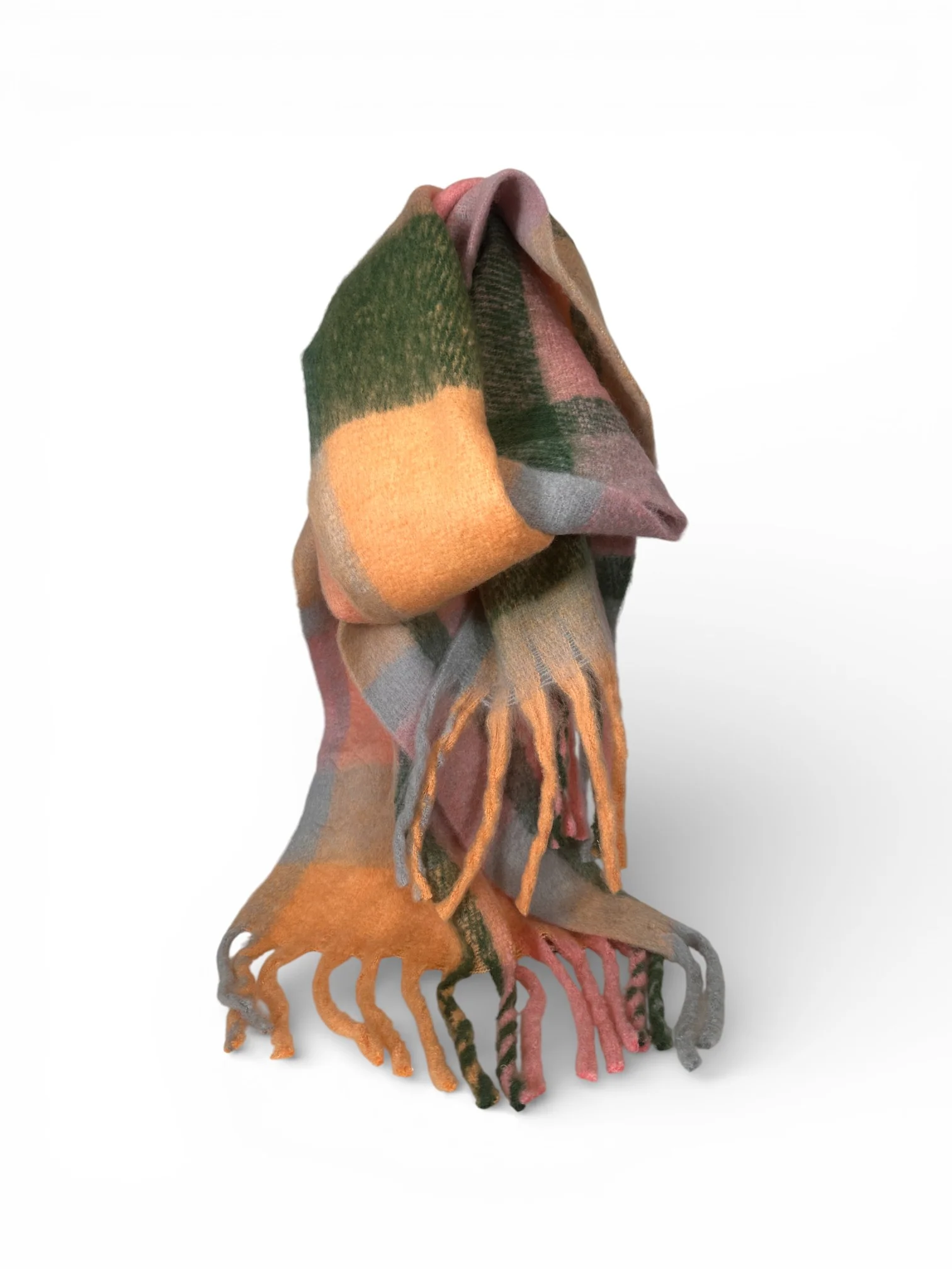 MULTI CHECK NECK SCARF - Image 6