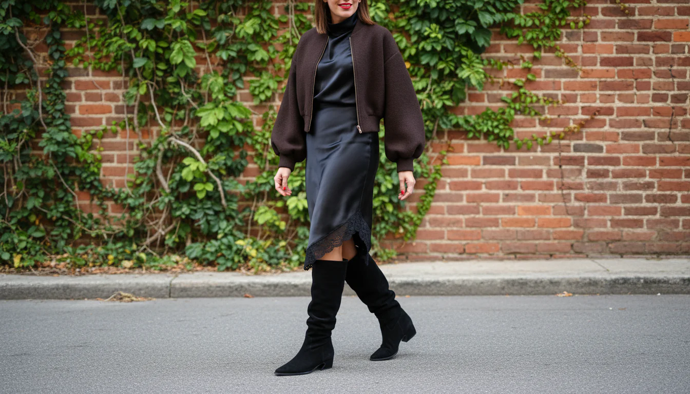 Paloma - Suede Knee High Boot - Image 17