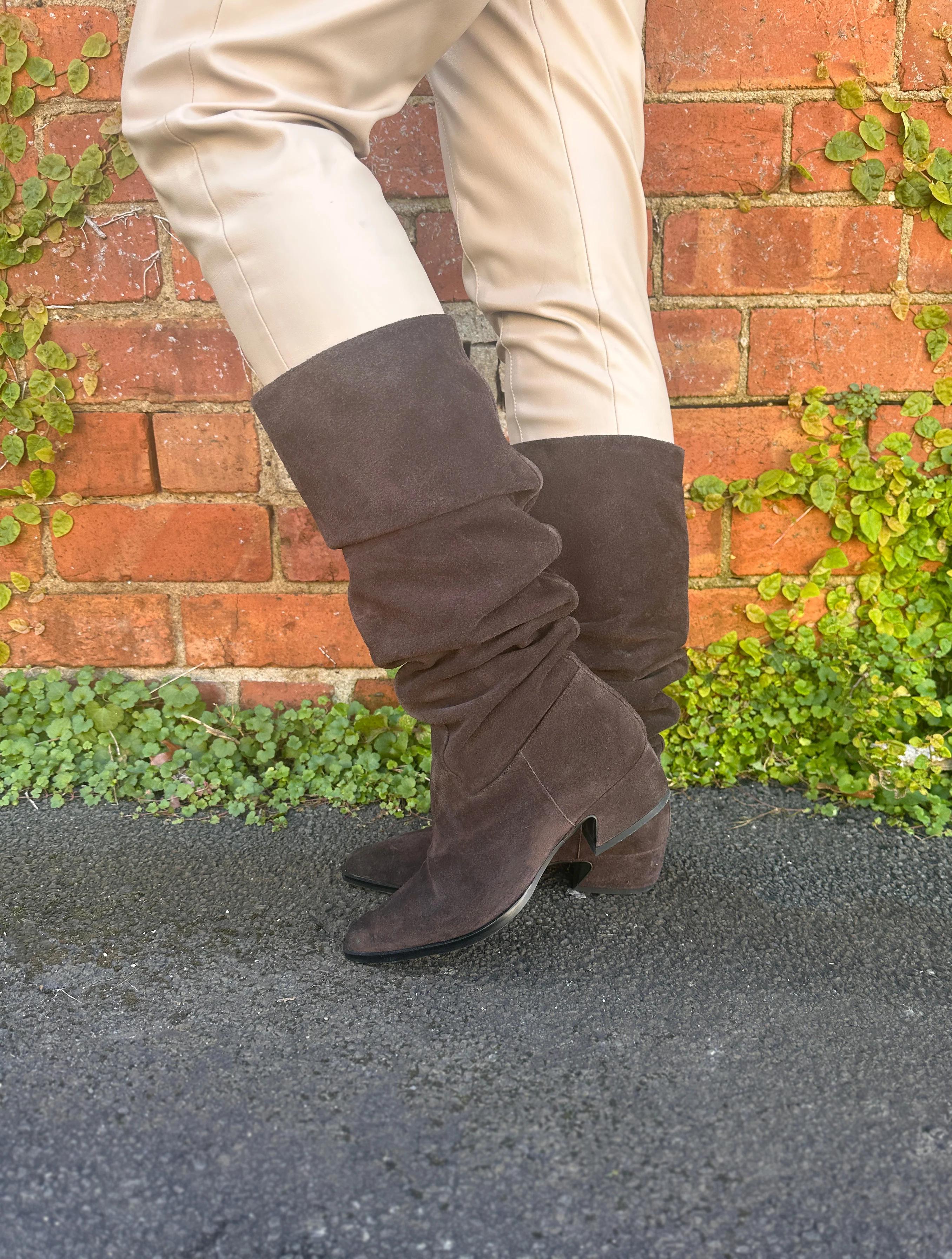 Paloma - Suede Knee High Boot - Image 9